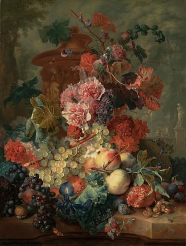 Tableau fruits de Jan Van Huysum affiche impression d'art 60x90cm