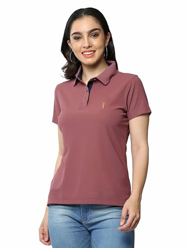 Image of STELLERS Women's Premium Polo T-Shirt, Regular Fit | Odour Resistant | Wrinkle Free | Quick Dry | Stretchable | Lightweight | Breathable | Sustainable | Anti-Static | Feather Touch Feel
