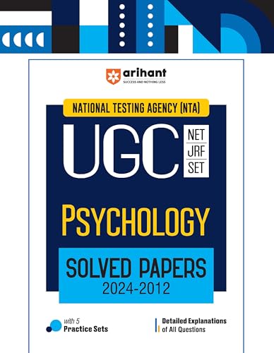 Image of Arihant NTA UGC NET /JRF /SET Psychology Solved Papers (2024-2012) | Detailed Explanations of All Questions with 5 Practice Sets