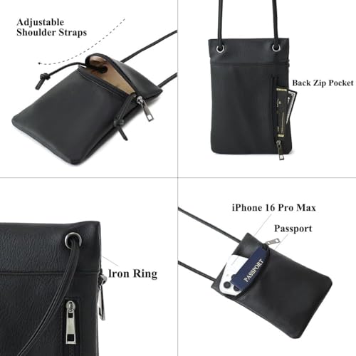 Image of Small Crossbody Women Cell Phone Purse Wallet Bag With Shoulder Strap