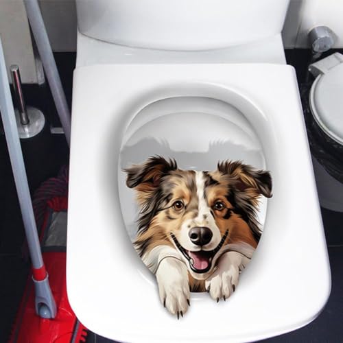 Waga WAGA-167C53 3D Sticker For Toilet,3D Bathroom Toilet Sticker,Animals 3D Wall Stickers,Toilet Stickers For Seat Cover,Cute Decal For Toilet,Waterproof Removable Toilet Lid Decal Bathroom Decor thumb #4