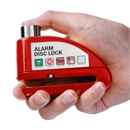 Trava de Disco Freio Cadeado Moto Sensor Alarme Sonoro 110db Anti Furto Roubo Motocicleta Bike Bicic