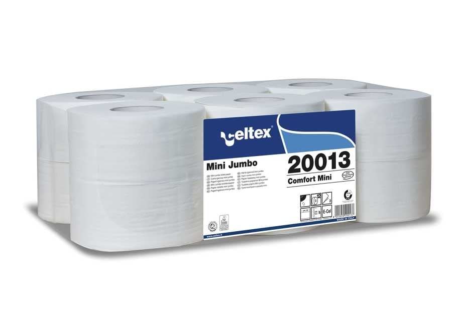 Papier toilette mini jumbo anti-gaspillage de 200m évitant les pannes de consommables