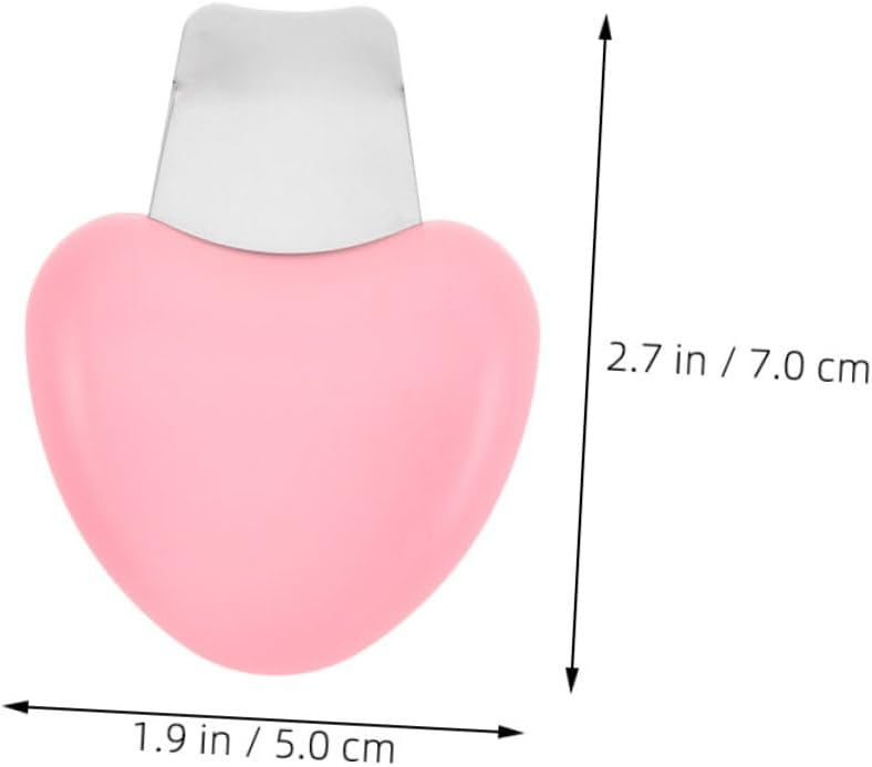 2pcs Blackhead Scraper Tool for Face Pore Cleaning Pink Stainless Steel image 2