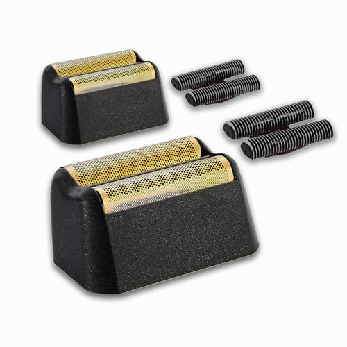Pack de 2 stratifiés de rechange et barre de coupe professionnel 5 Série finale finale d'étoiles compatibles avec Wahl Shaver Fail 7031-100, 7043-100 Super Close...