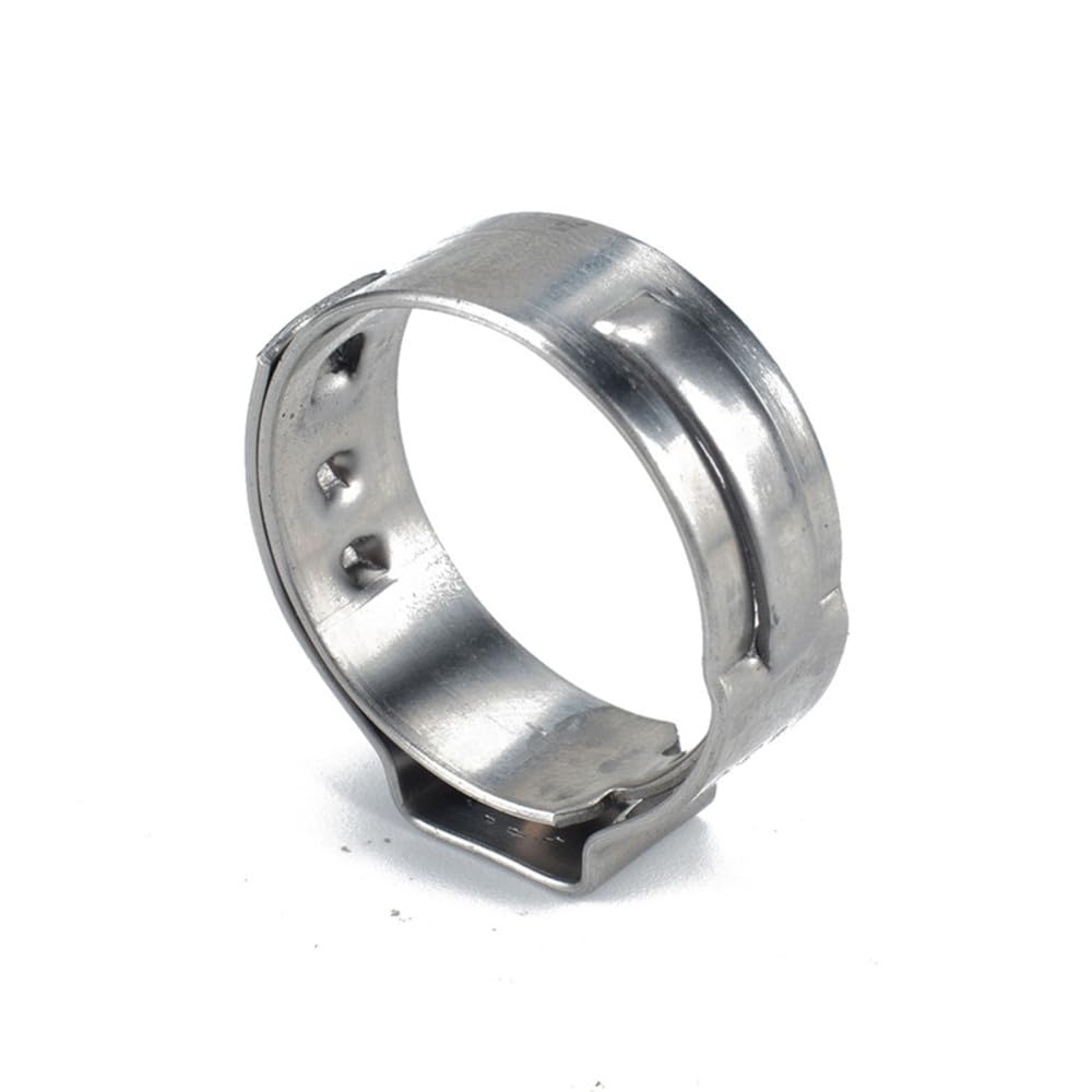 Abrazadera de tubo,Anillos de abrazadera, 50 fascette stringitubo for orecchio singolo 5,3-42 mm Specifiche multiple Kit di assortimento fascette for tubi auricolari in acciaio inossidabile 304,(8.3 1