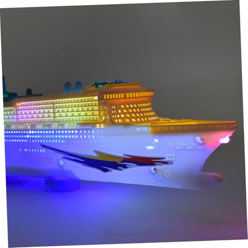 Barco de juguete de plástico interactivo con luces y sonido para niños 7