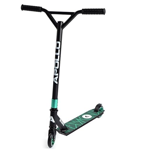Apollo Stunt Scooter - Genius Pro - Türkis - Robuster Funscooter mit ABEC 9 Kugellagern, Kickscooter, Tretroller, Roller