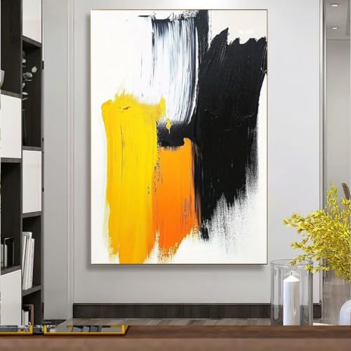 Pósteres negro y dorado para decorar tu salón u oficina con un toque de arte abstracto moderno 2
