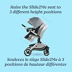 Système de voyage Graco Modes Nest, combo poussette et siège d'auto 3-en-1 avec siège d'auto Lite SnugRide SnugLock 35 Elite, orienté vers l'arrière de 1,8-16 kg (4-35 lb), Nico