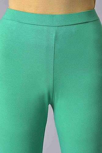 Image of W for Woman Women's Regular Fit High Rise Coral Cotton Jersey Tights