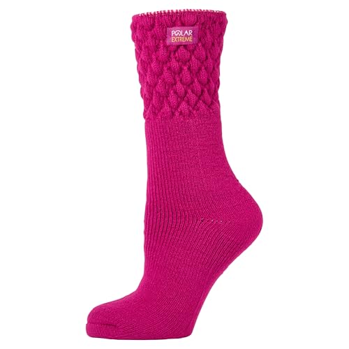 Image of Polar Extreme Thermal Hiking Socks - Cushioned, Insulated, Warm para Boots, Women & Men, One Size Fits Most 4-10, 2-Pack