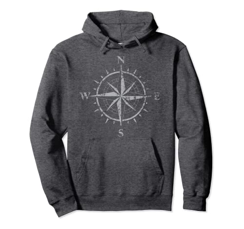 Regalo de navegación para vacaciones en barco Compass Wandering Travel Nomad Sudadera con Capucha