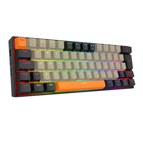 Teclado Gamer Redragon Draconic Pro RGB Cinza, Laranja e Preto Switch Marrom K530-OG&GY&BK-RGB-PRO