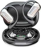 EUQQ Open Ear Headphones - 5.4 Bluetooth Earphones for Running, Ultra Comfort Sport Open Ear Buds, Stereo Sound Earbuds Wireless, IP7, 50H Playtime