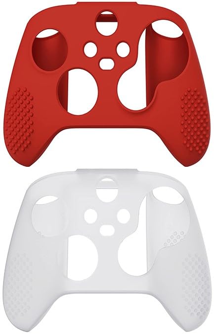PSS 2Pack Silicone Cover Skin for Xbox Series X Controller, Soft Rubber Case Protector Anti-Slip for Xbox Series S Controller - White/Red (B0C8DGQG5G) Amazon Price History, Amazon Price Tracker