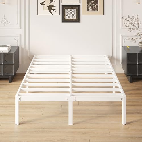 Consejos para Comprar Base de Cama Queen Size . 50 Yicensen Base Cama Queen de 36 cm de Altura, Metal Base Queen Size con Patas Redondeadas de Esquina, Plataforma Resistente Cama Muy Resistente Fácil Montaje, Sin Ruido, No...