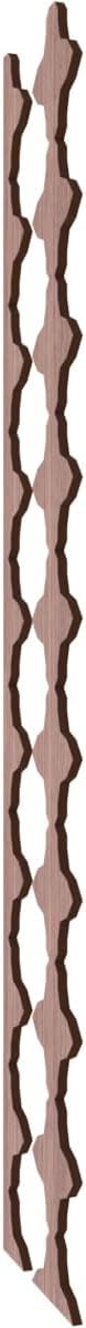 Ekena Millwork 47"H x 3/8"T Pandora Adjustable Wood Decorative Slat Wall Panel Kit, Walnut (contains 16 Slats + 1 Straight Edge Starter Slat)