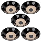 Bols de service uniques : forme originale, bord dépoli pour une meilleure adhérence, design simple et pratique, bols en céramique