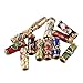 NYKKOLA Colorful Flower Tube Enamel Cloisonne Beads Fit Jewelry Making (Pack of 50)