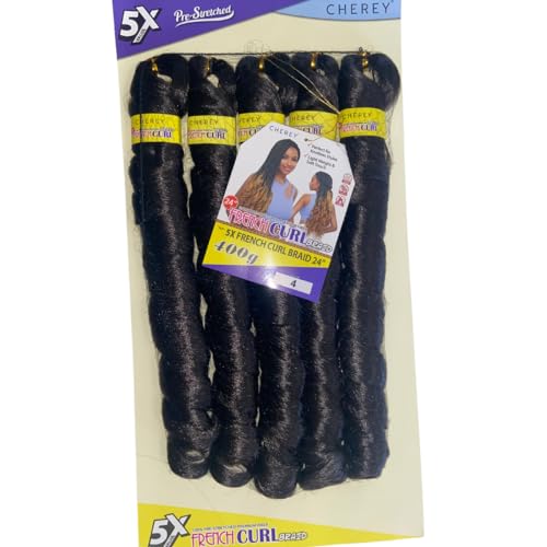 Cabelo P/Tranças Pontas Onduladas French Curl Premium 400g.