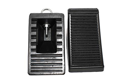 MaxxHaul Heavy-Duty Rubber Wheel Chocks