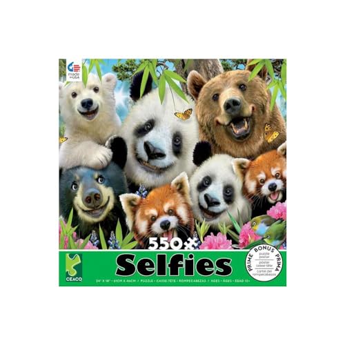 Ceaco - Selfies - Bear Essentials - 550 Piece Jigsaw Puzzle