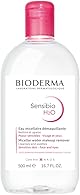 【正規品】ビオデルマ(Bioderma)サンシビオ エイチツーオー D(H2O)500mL 敏感肌用 クレンジング水(大容量 洗顔 メイク落とし クレンジングウォーター 敏感肌用 無香料 無着色 エチルアルコール、オイル、パラベン無添加 弱酸性)