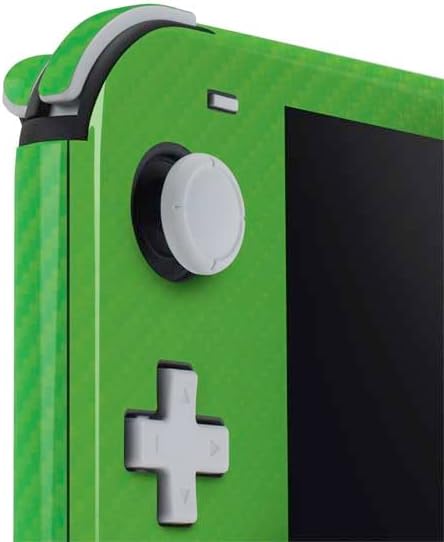 Skinit Decal Gaming Skin Compatible with Nintendo Switch Lite - Green Carbon Fiber Specialty Texture Material Design