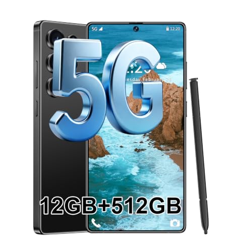 Image of S25 Ultra 5G Unlocked Smartphone,12GB+512GB Fully Cell Phone for Android 14, 6.99 inch Unlocked Cell Phone, 7000mAh, 68MP+108MP Dual Camera /Dual SIM /Fingerprint Lock /Face (Black)