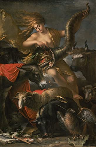 Affiche Allégorie de la Fortune Salvator Rosa pour décoration murale de salon