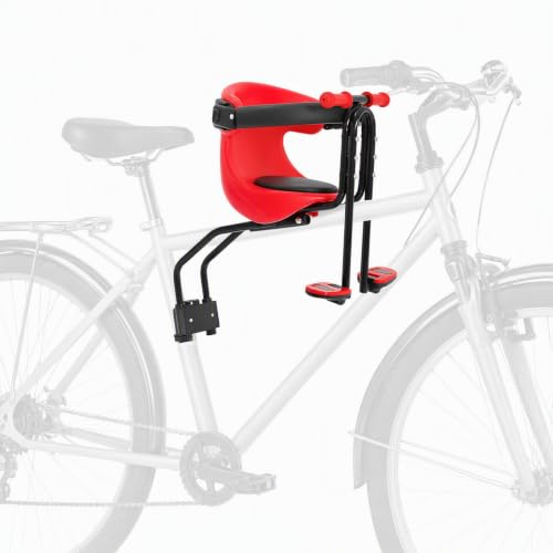EGBNSY Seggiolino Bici Anteriore, Seggiolino Bici con Pedali Regolabili, Carico