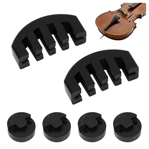 6uds Sordina para Violín, Sordina para Viola Sordina para Violonchelo Incluye Sordina Estilo Garra y Estilo Tourte Redondo Accesorios para Violín Viola Violonchelo Silenciador de Práctica