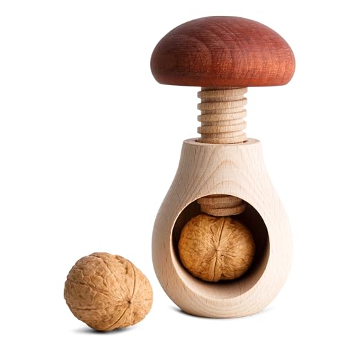 Creative Home Nussknacker Holz | Pilzförmig | 10 x 6 cm |...