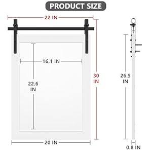 Lovmor farmhouse mirror wall mounted rustic 2230 inspirational barn door mirror with white wooden frame rectangular mirror for wall decorative entryway bathroom living room bedroom  urban country home decor