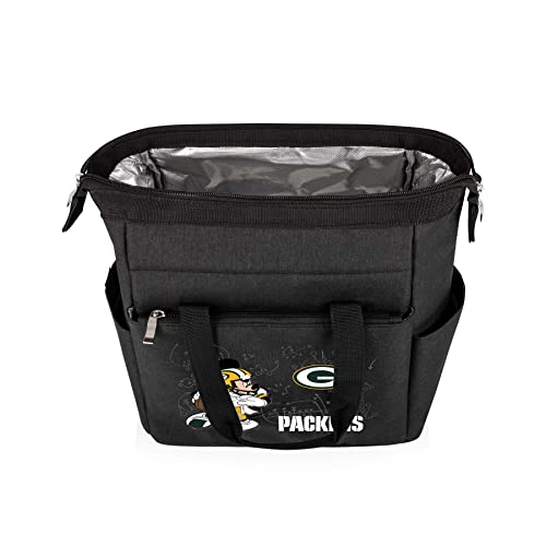 Image of PICNIC TIME NFL Mickey Mouse On The Go Lunch Bag - Soft Cooler Lunch Box - Insulated Lunch Bag, (Black)