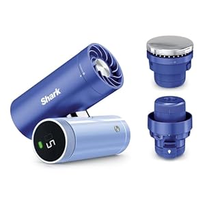 Shark ChillPill 3-in-1-Hochgeschwindigkeits... Sprühnebel- und InstaChill-System, mit 3 Kühlaufsätzen, reisefreundliches Design, Hellgrau FA022EULV