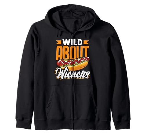 Wild About Wieners Hot Dog Enthusiast T-shirt Sweat à Capuche