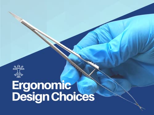 5.5 Castroviejo Scissors Straight Set Of 3 Micro Thread Cutting Embroidery/Extra Sharp Squeeze Scissors For Ent Eye Skin Dental And Veterinary Surgeon/Spring Action Micro Scissors For Art And Craft #TOP5