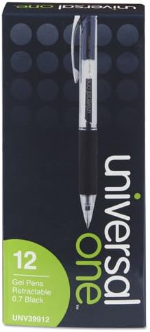 Miniatura 2 de UNV39912 - Bolígrafo de gel retráctil con bola rodante transparente (paquete de 3), tinta negra, mediano, docena