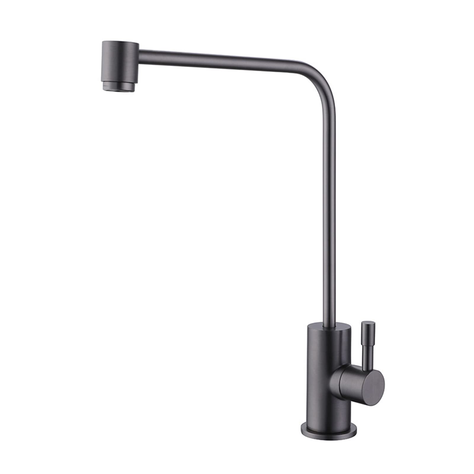 Kitchen Faucets, Drinking Water Faucet 360 Single Cold Reverse Osmosis Faucet,Faucet for Sink,Black B(Gris)