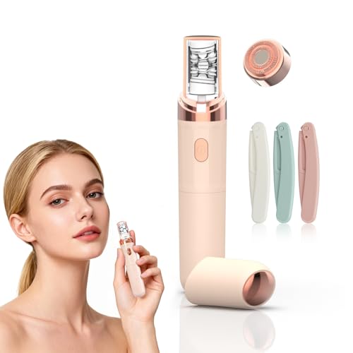 ChronoNest Epilator for Women 2 in 1 Epilator & Shaver Rechargeable Hair Removal Device with LED Light for Face Underarms Legs Travel UsePink