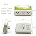 Electronic Voltage Protector(Surge Protector) Household Appliance Voltage Protection OverVoltage and UnderVoltage Protection Socket Surge Protector 3 Outlet For Refrigerator/TV/PC Fire-Resistant Shell