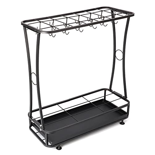 bimiti 21-Slot Umbrella Stand with Removable Drip Tray Umbrella Holder with 24 Hooks Umbrella Rack Storage Floor Standing Decor for Home Office Entry Hallway Indoor by bimiti - Image 9