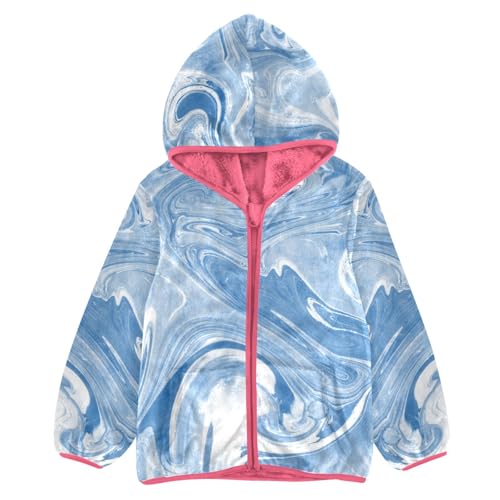 GuoChe Marble Colorful Boys Fleece Jacket