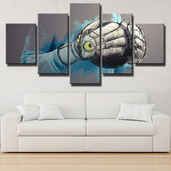 Tableaux décoratifs muraux de salon haut de gamme avec cadre gants de gardien de but