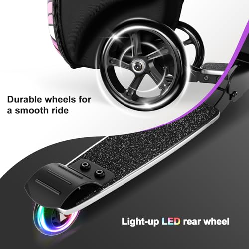 Baotree 2-in-1 Ride-On Scooter Suitcase, Scooter Luggage for Kids Ages 5-12, Foldable & Lightweight Carry with LED Light-Up Wheels by Baotree - Image 3