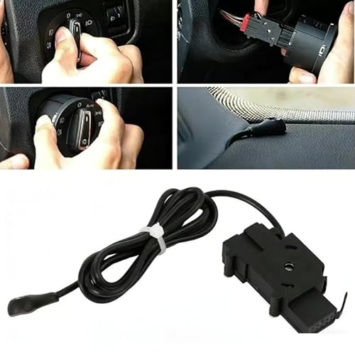 Interruptor control de faros y luz antiniebla con arnés para Golf Jetta 2