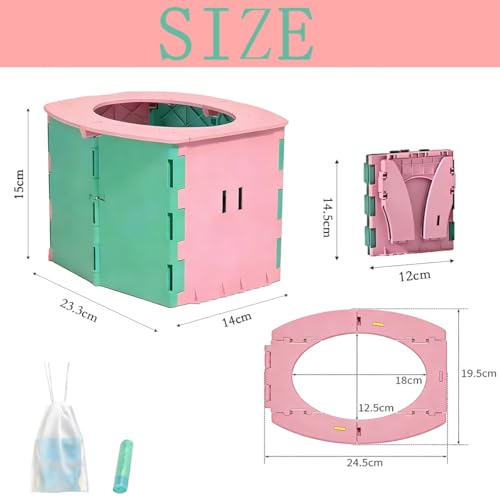 image for Domchan Portable Potty Seat for Toddler Foldable Travel Potty Training