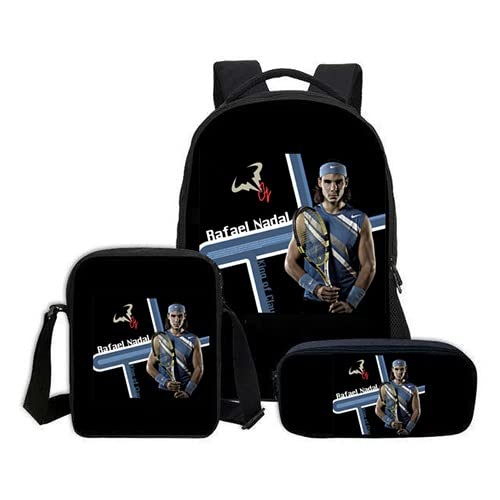 Pinklips Shopping Rafael Nadal Tennis Lover Theme Fan Art Laptop Bag Casual School Backpack (COMBO OF 3-SIZE BAGS) - PINKBAGS_11 (B09V2KS3RG) Amazon Price History, Amazon Price Tracker